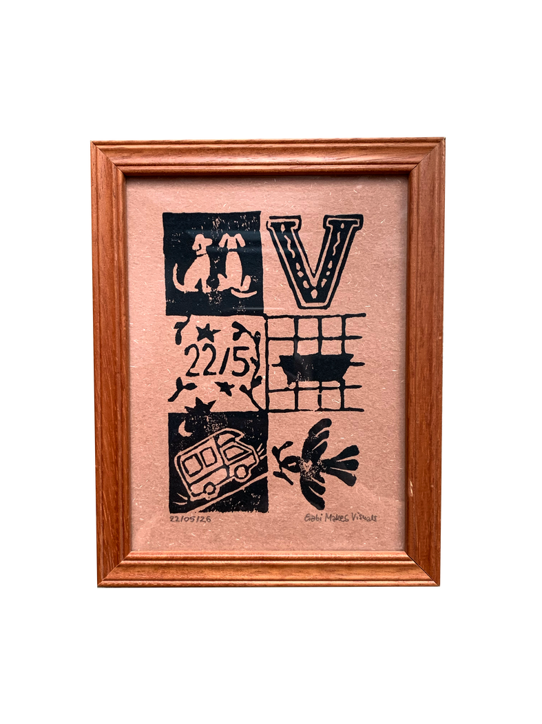 Custom Linocut Illustration